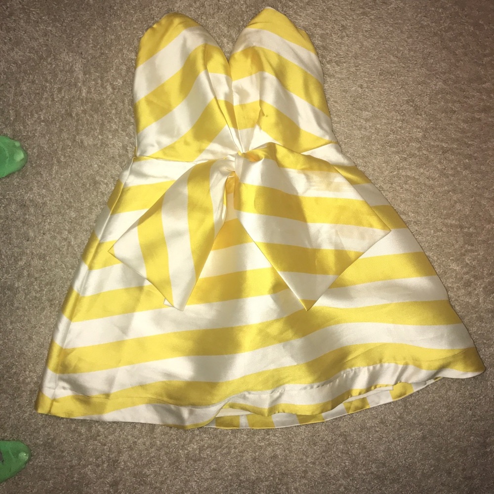Cute yellow and white dress